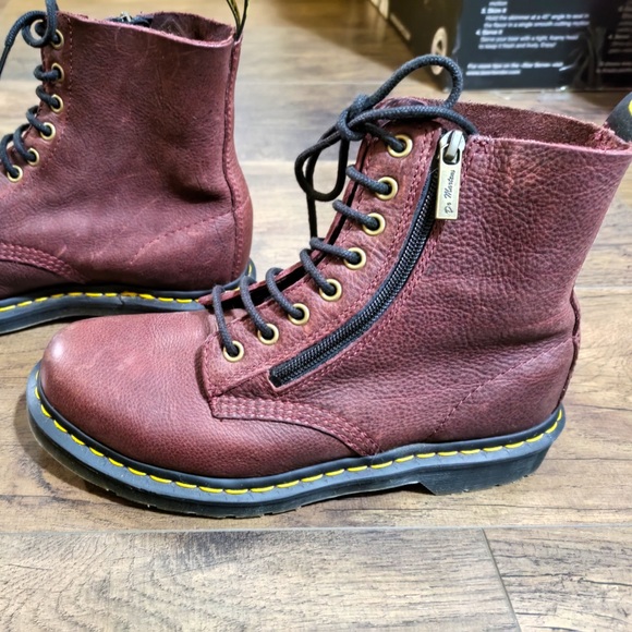 Dr. Martens Shoes - Dr. Martens size 8 Cherry Red Pascal 8-eye Zip-up Boot